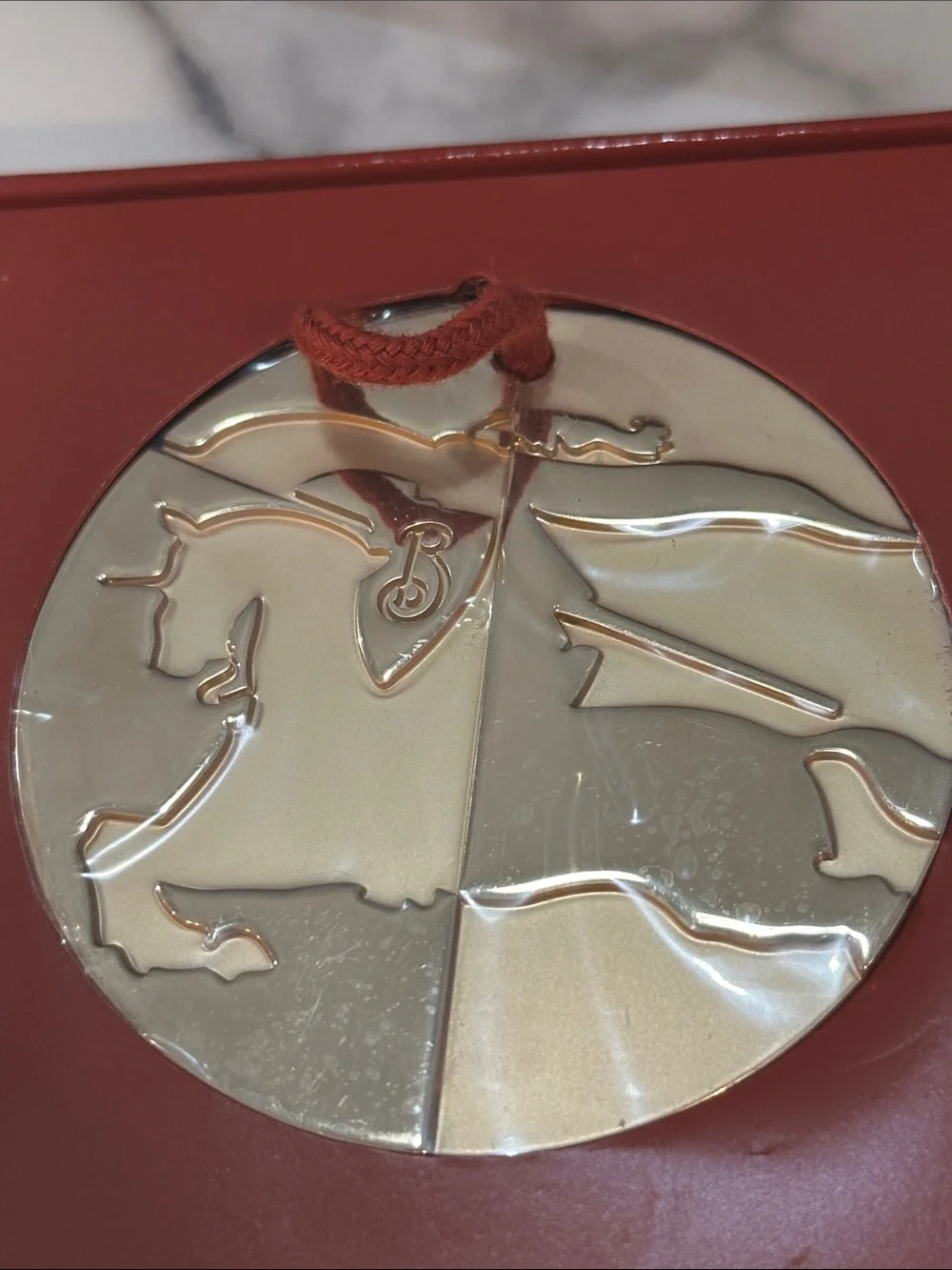 Burberry round ornament